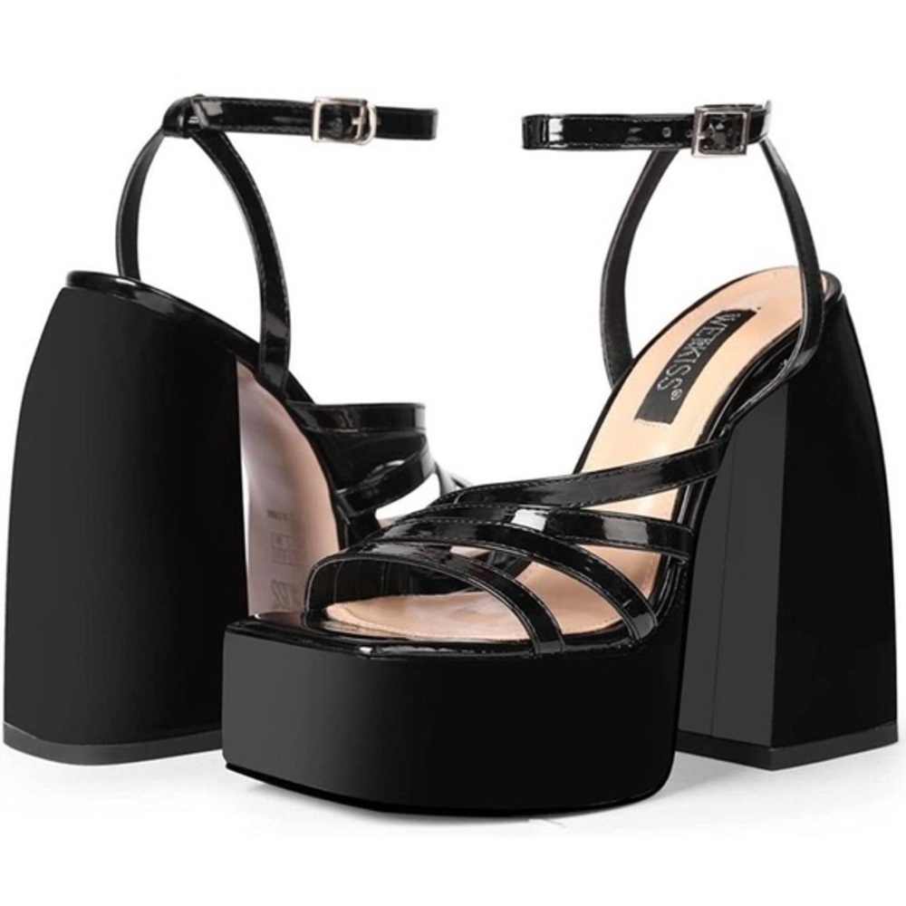 WETKISS Platform chunky heel sandals